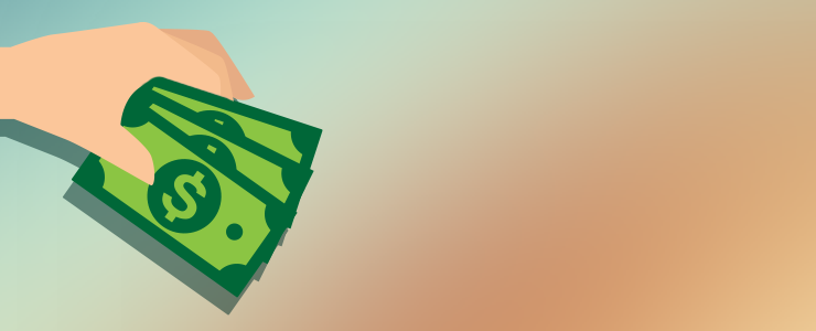 An image showing someone paying for their Cash for Life tickets